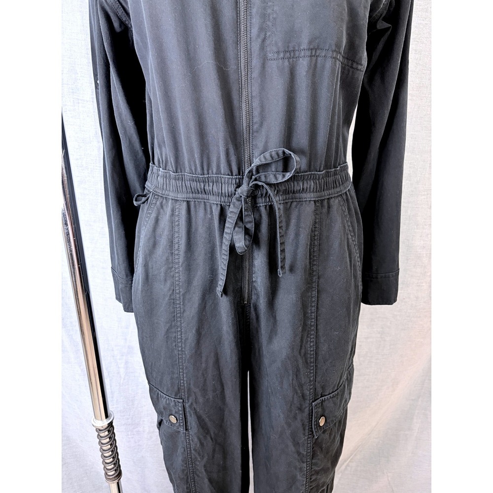 Athleta Summit Cargo Jumpsuit Black Long Sleeve Utility Women's Small - Picture 2 of 13